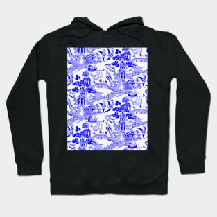 Blue Willow Chinoiserie Hoodie